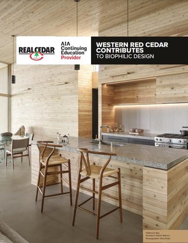 Western Red Cedar Contributes to Biophilic Design